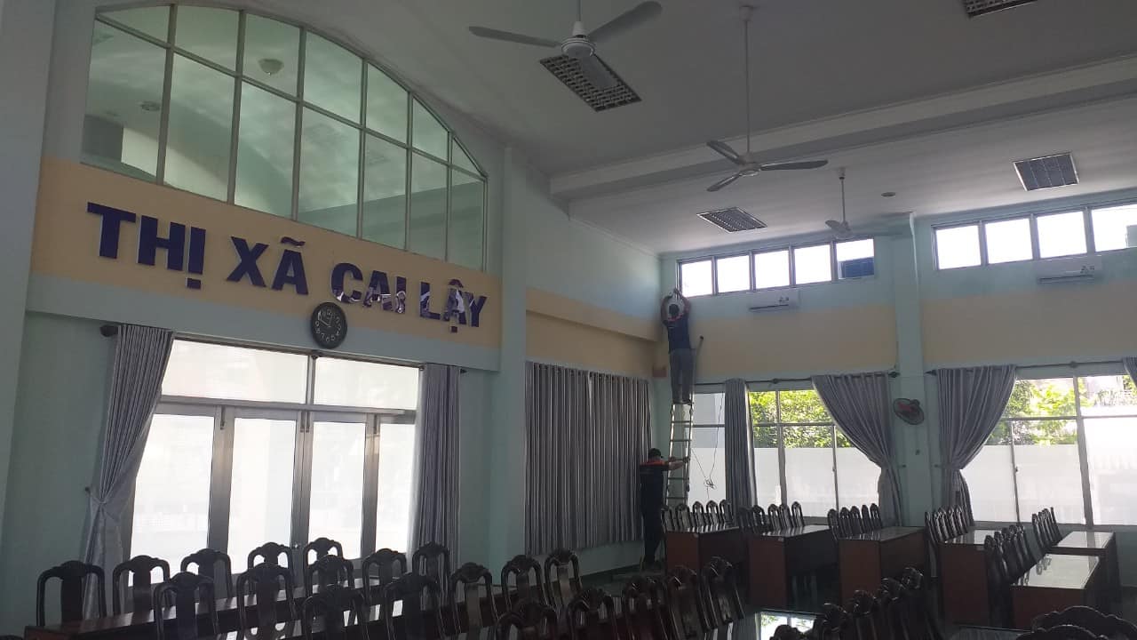 Thi công âm thanh hội trường phòng họp Cai Lậy