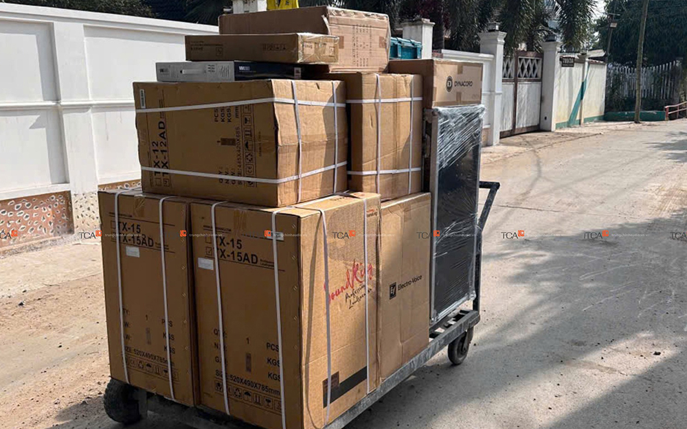 Thiết bị âm thanh Soundking lắp đặt cho quán cà phê