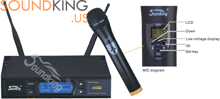 Micro không dây SOUNDKING EW26R/EW26TH